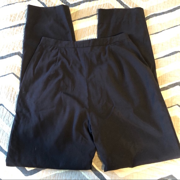 Burberry London navy pleated dress pants UK 8 - Picture 3 of 4